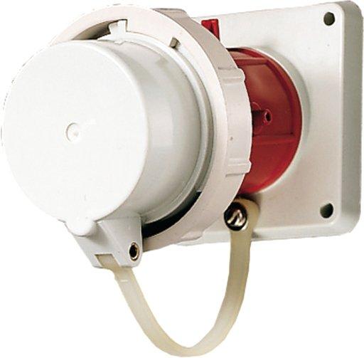 CEE-Anbaugerätestecker 16A 5p 400V 6h IP67 mit Schutzkappe