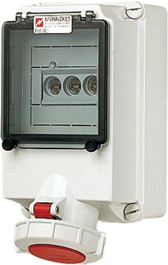 CEE-Steckdose abgesichert 63A 5p 400V 6h IP67
