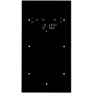 Glas-Sensor 2fach mit Temperaturregler Berker TS Sensor Glas schwarz