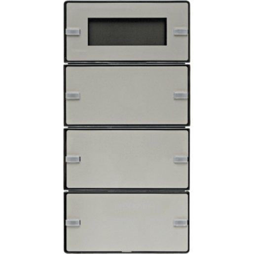 Tastsensor 3fach mit Beschriftungsfeldern RTR Display Berker Q.1/Q.3