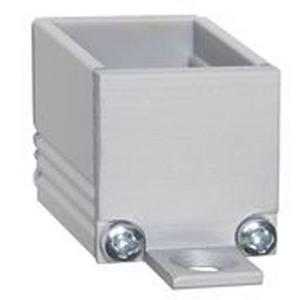 BARdolino Endkappe hoch mit Wandhalterung 90° Aluminium