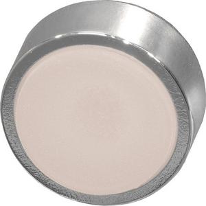 Leuchtdrucktaste Ø 22mm weiß mit Frontring alufarben
