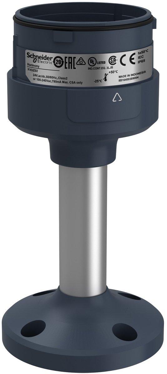 Montageplatte auf Aluminium-Rohr Harmony XVU modular 60mm sw Höhe 100mm