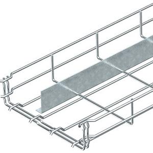 Gitterrinne GR-Magic mit 1 Trennsteg Stahl galvanisch verzinkt 55x400 mm