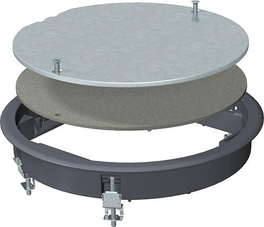 Zugdoseneinsatz für Universalmontage eisengrau Ø 234 mm