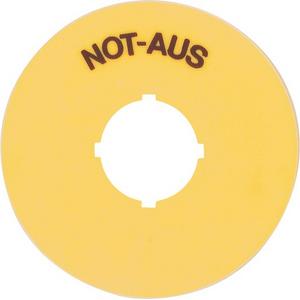 Gelbe Scheibe Ø70mm für B3- NOT-AUS