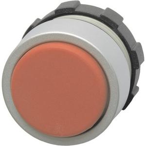 Leuchtdrucktaste Ø 22mm rot mit Frontring alufarben