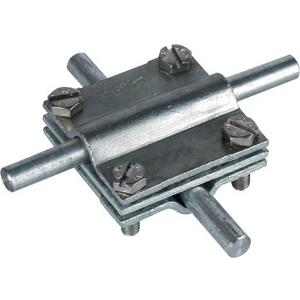 Kreuzstück St/tZn Rd./Rd. 8-10/8-10 mm Rd./Fl. 8-10/30 mm