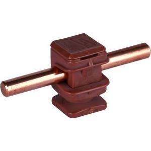 Leitungshalter DEHNsnap Kunststoff braun H 16mm für Rd 8mm mit Gewinde M