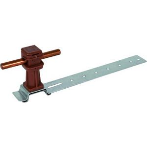 Dachleitungshalter DEHNsnap Al/K-braun H 36mm Rd 8mm mit Strebe L 205mm