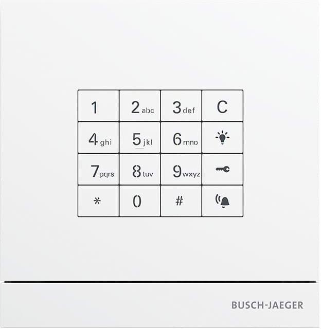Außenstation mit Tastatur-Modul weiß - Busch-Welcome 2-Draht