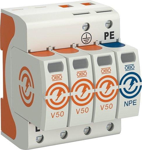 Kombiableiter V50 3-polig+NPE 280 V