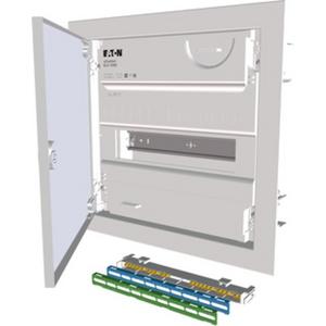 Hohlwand Kleinverteiler mit superflacher Stahlblechtür 1-reihig