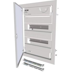 Unterputz Kleinverteiler mit superflacher Stahlblechtür 2-reihig