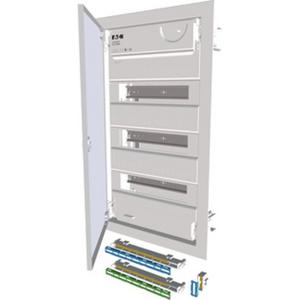 Hohlwand Kleinverteiler mit superflacher Stahlblechtür 3-reihig