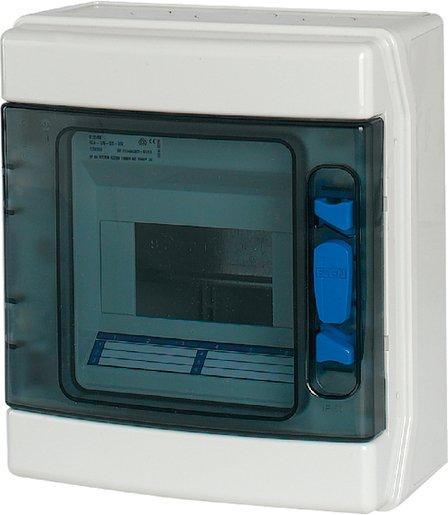 Aufputz IKA Verteiler Industrie UV stabil 1-reihig 6 TE 231 x 238 mm