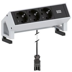 Steckdosenleiste 3-fach bestückt weiß