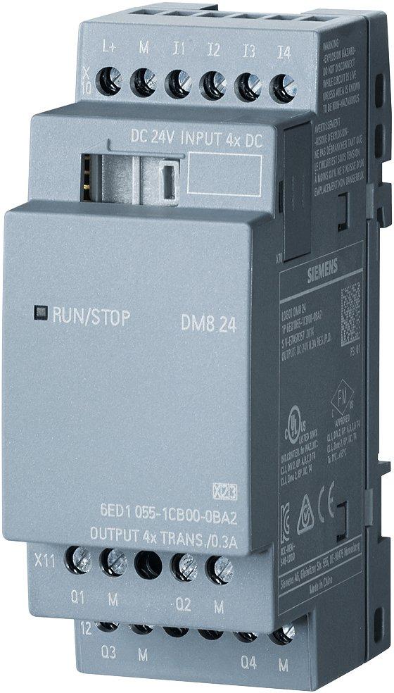 LOGO! DM8 24 Erweiterungsmodul SV/E/A 24V/24V/trans. 4 DE/4 DA