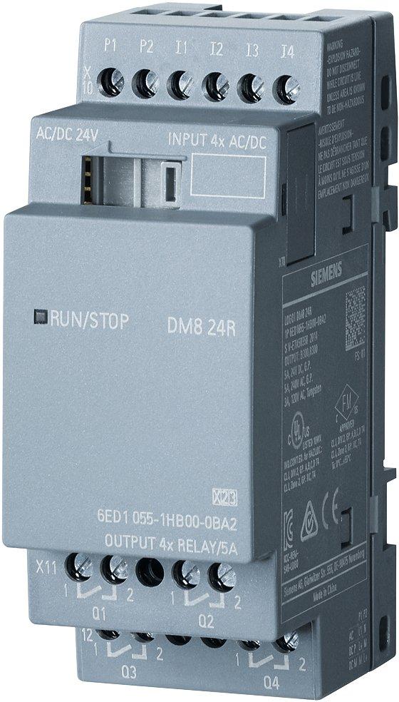 LOGO! DM8 24R Erweiterungsmodul SV/E/A 24V/24V/Relais 2TE 4 DE/4 DA