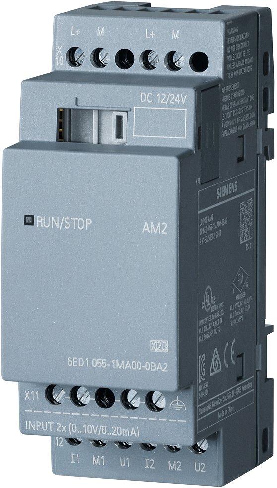 LOGO! AM2 Erweiterungsmodul SV DC 12/24V 2 AE 0-10V oder 0/4-20mA