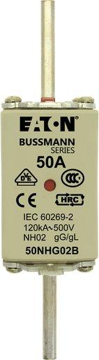 Sicherungseinsatz Niederspannung 50 A AC 500 V NH02 gL/gG IEC