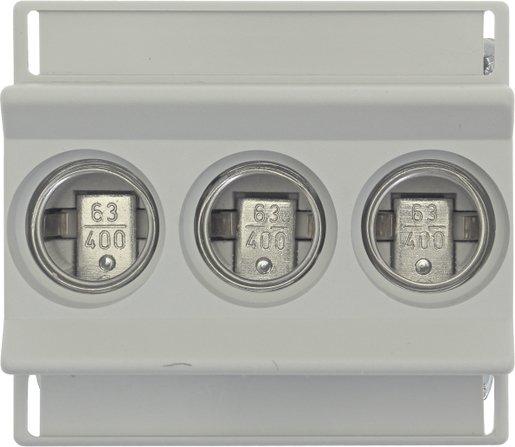 Sicherungsunterteil Niederspannung 63 A AC 400 V D02 3-polig IEC DIN