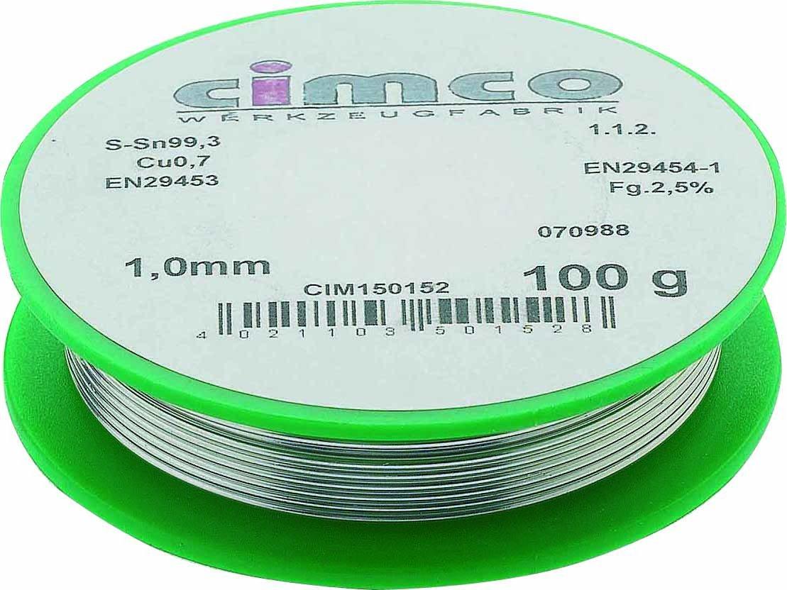 Elektroniklot bleifrei 1,0 mm 250 g DIN 29453 Einwegspule