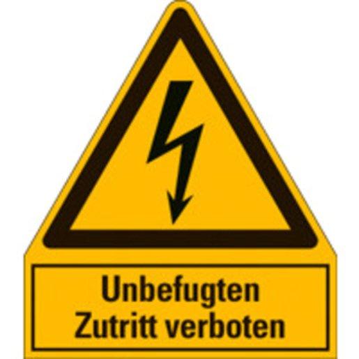 Warnschild Unbefugten Zutritt verboten Kunststoff 240x210mm