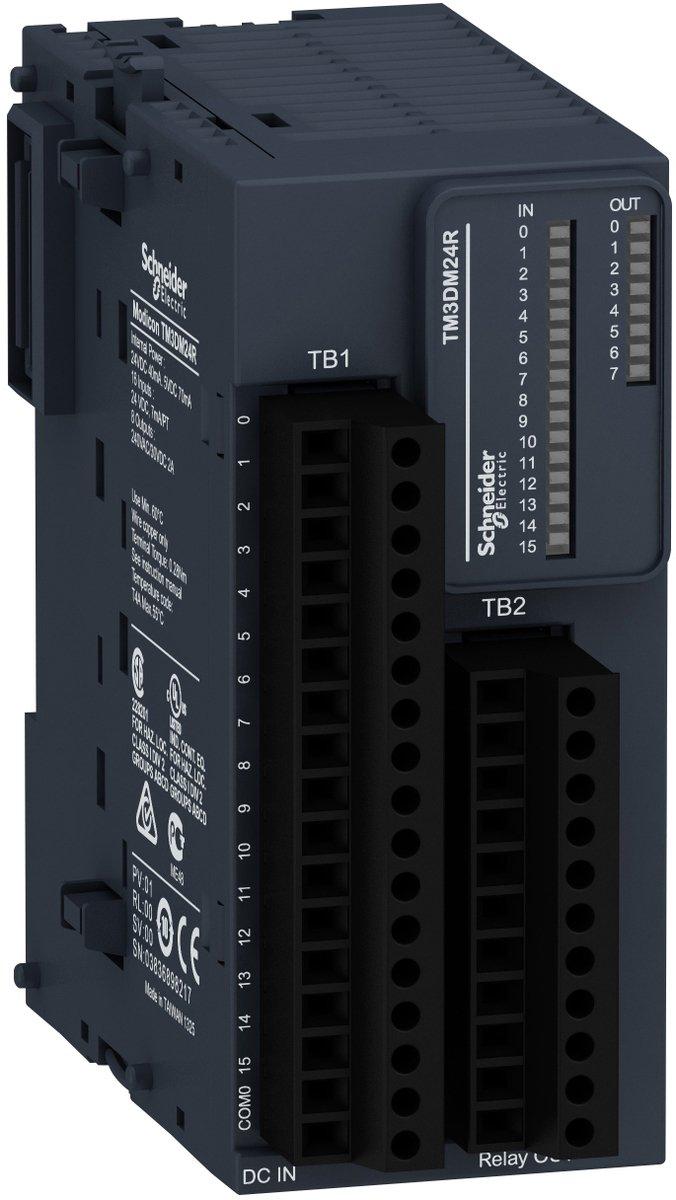 Digitales Ein-/Ausgangsmodul Modicon TM3 16 Eingä. / 8 Ausg. 24VDC/240VAC Relais
