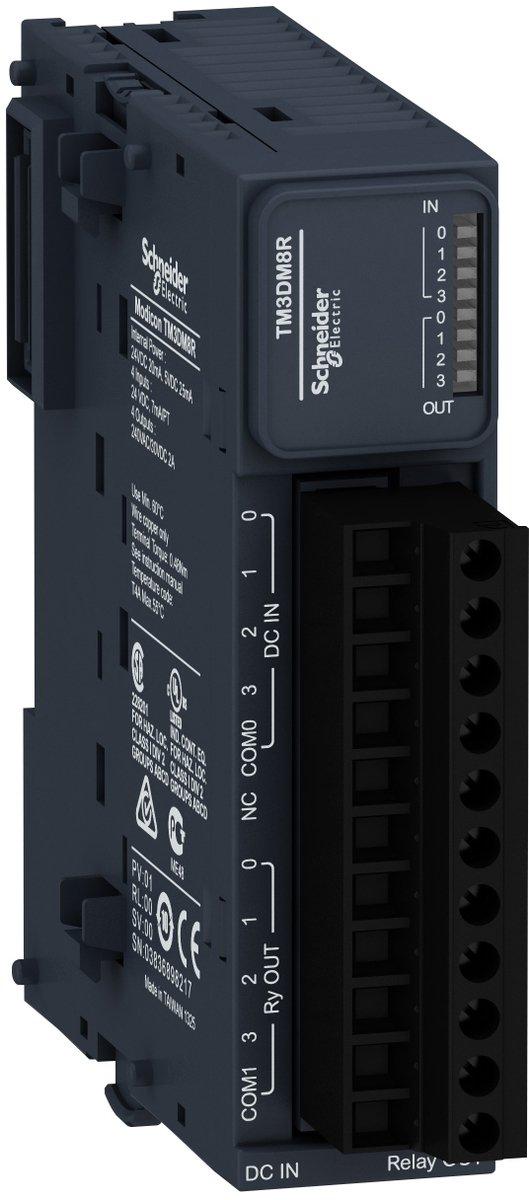 Digitales Ein-/Ausgangsmodul Modicon TM3 4 Eingä. / 4 Ausgä. 24VDC/240VAC Relais