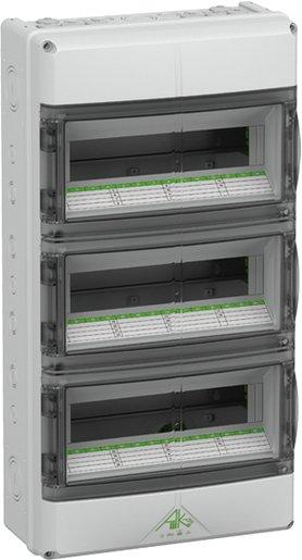 AK 42 3 - reihig Kleinverteiler - Industrie Qualität