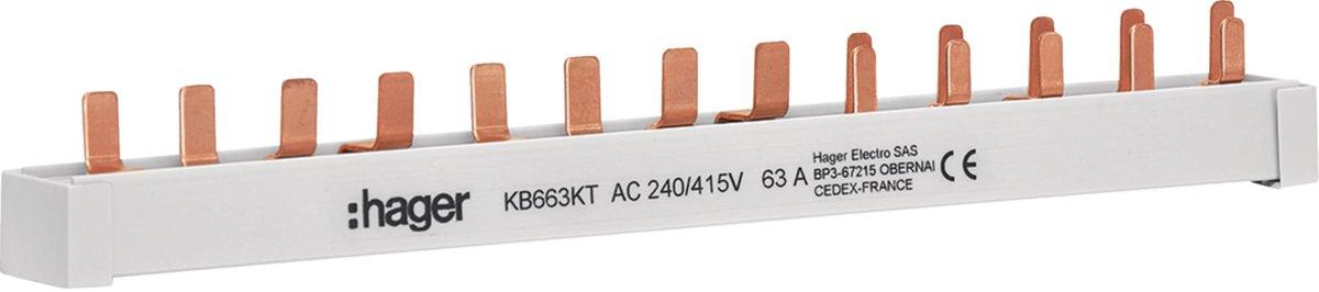 Stiftschiene 1FI-4P+1LS-3+N+5LS-1+N/1PLE