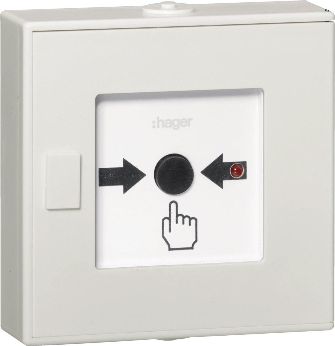 Funk - Druckknopfmelder Aluminiumarmstop