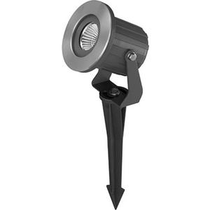 LED-Erdspießleuchte 6W 3000K 40° 450lm Zuleitung 2m, IP65, schwarz