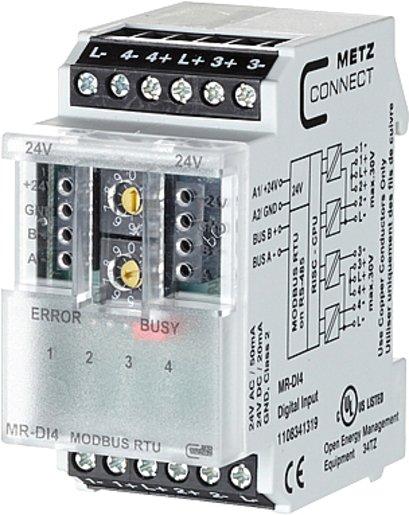 Modbus Modul RTU mit 4 digitalen Eingängen MR-DI4