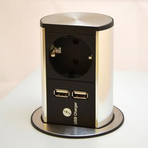 Steckdoseneinheit 1 x Schuko 2 x USB