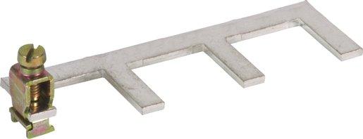 Erdungsbügel einphasig 3-polig mit Anschlußklemme bis 25 mm²