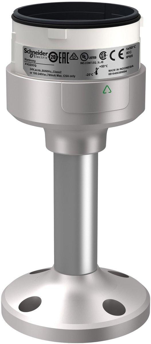 Montageplatte auf Aluminium-Rohr Harmony XVU modular 60mm silber Höhe 100mm