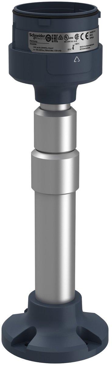 Montageplatte auf Teleskoprohr Harmony XVU modular 60mm sw Höhe 210-385mm 24V