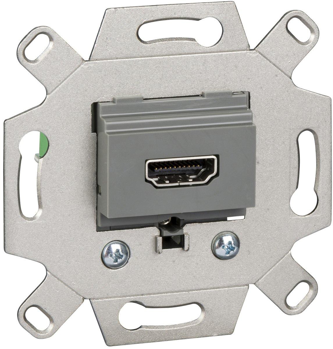 HDMI Verbindungsdose 1-fach mausgrau