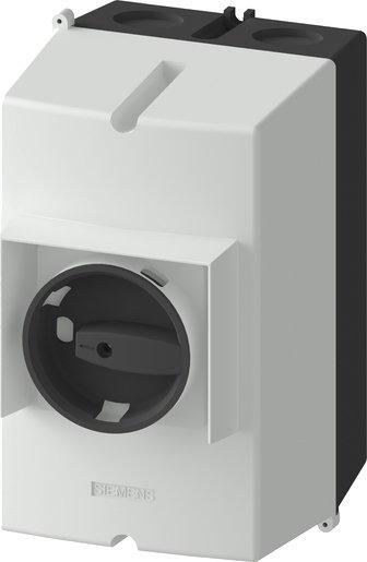 Aluguss-Aufbaugeh. IP65 Einbaubreite:72mm PE-Klemme für Leistungsschal