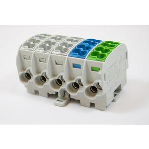Hauptleitungsklemme BGV A2 1000V AC/DC 5-polig PA6 anreihbar