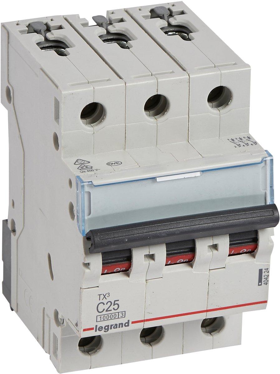 LS-Schalter TX3 C-Charakteristik 25A 3P 10kA 400VAC 3TE