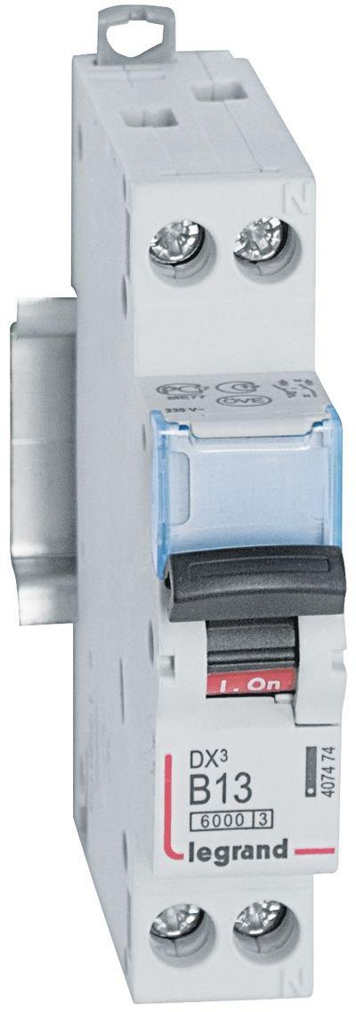 LS-Schalter DX3 B-Charakteristik 13A  1P+N 6kA 230VAC 1TE