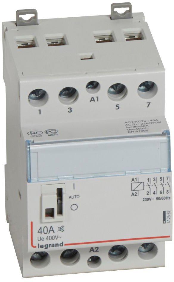 Installationsschütz CX3 4 Schließer 40 A 4-polig 230 V AC brummfrei