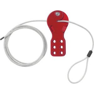 Lockout Standard Kabel-Verriegelung mit 2m beschichtetem Stahlkabel