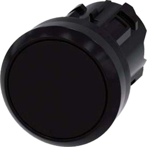 Drucktaster 22mm rund KST sw Druckknopf flach tastend