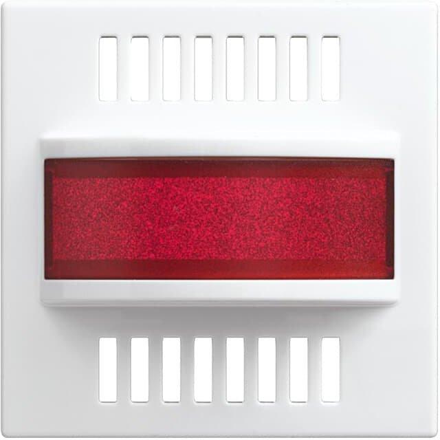 Zentralscheibe mit Beschriftungsfeld Infoline Alarm alpinweiß - balance SI