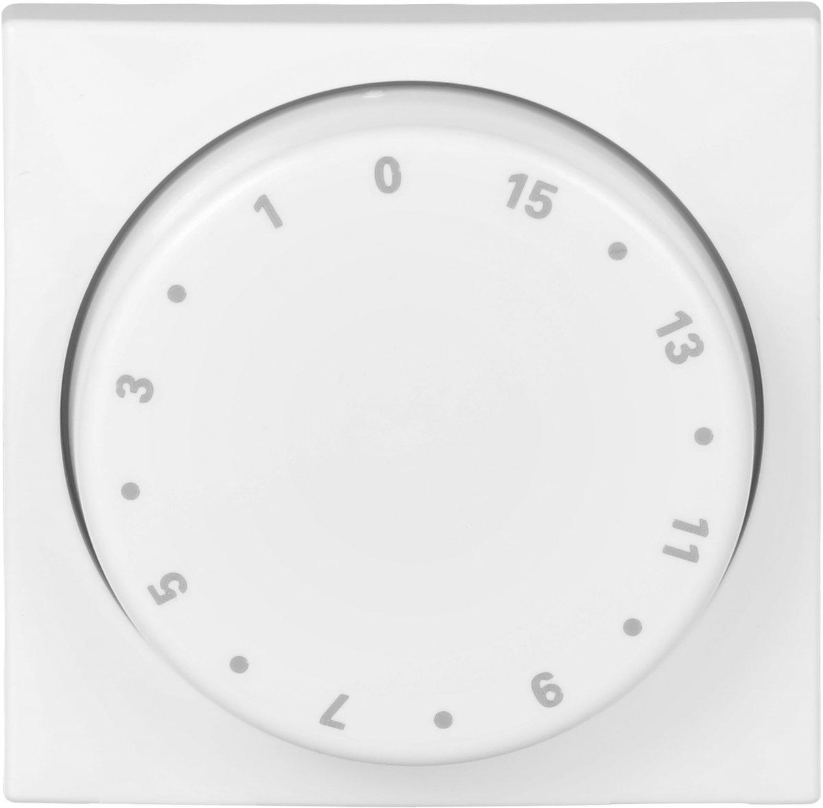 Zentralscheibe Drehknopf Zeitschaltuhr Aufdruck 1-15 alpinweiß - balance SI