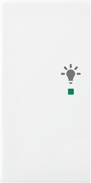 Wippe 2-fach links für flex f@h  KNX mit Symbol Licht alpinweiß - balance&nbsp;SI